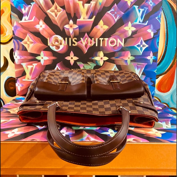 👜👜👜Authentic Louis Vuitton Uzes Tote Bag Damier Ebene - Picture 4 of 15